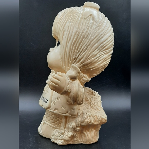 1973 Russ Berrie I Love You This Much Blow Mold Big Eyes Girl 11'' Tall #708 - Picture 3 of 7